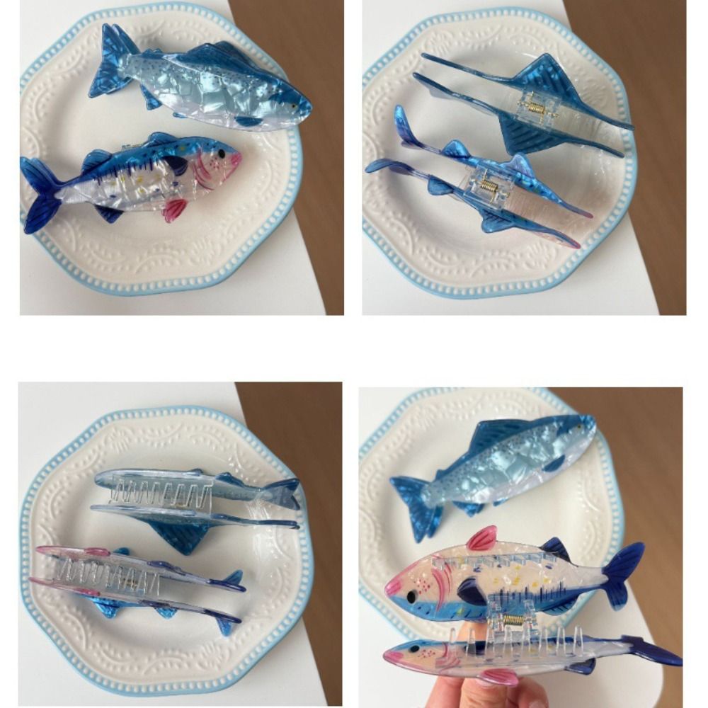Hairpin Ocean Animal Hair Claw - Korean Girls Lifestyle review and price